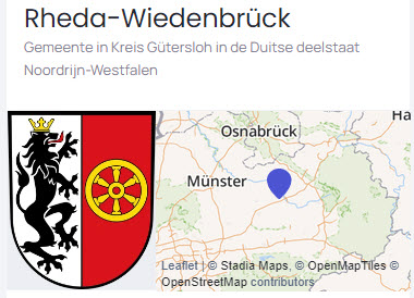 Rheda-Wiedenbrück; snoepreisje?